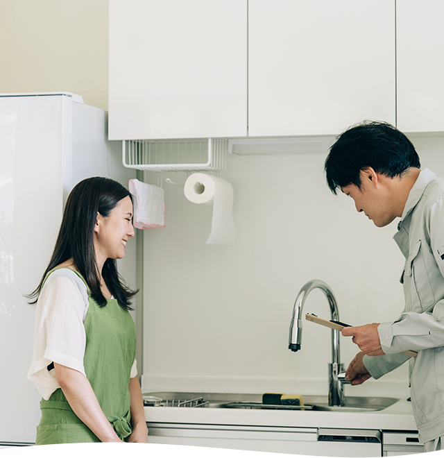 九州全域対応！24時間相談OK！水回りの修理・リフォームはお任せください水が出ない・漏れている、流れないなどのトラブルはお気軽にご相談を！古くなった水回りのユニット交換もお任せください。